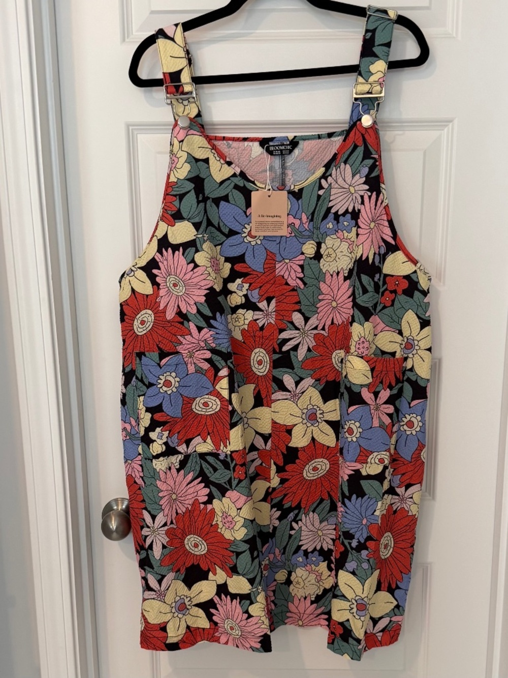 Bloom Chic Floral Overall Dress - NWT